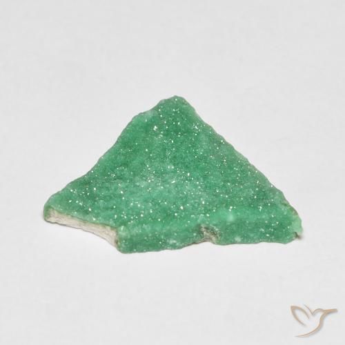 Druzy Variscite Gemstone in 18.6 x 13.5 mm Size for Sale, Druzy Variscite Stone in Light Basil Green Color