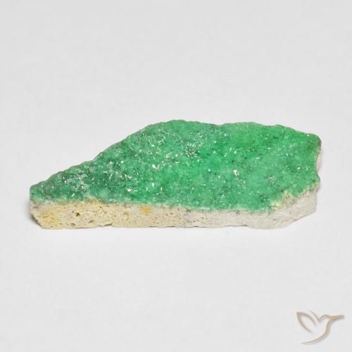 Druzy Variscite Gemstone in 23.5 x 8 mm Size for Sale, Druzy Variscite Stone in Yellowish Green Color