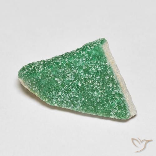 5.69 ct Green Druzy Variscite Stone, Natural Druzy Variscite in Fancy Crystal Cluster Shape for Sale