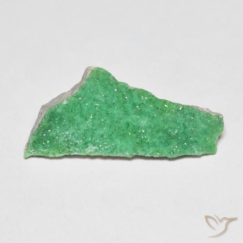 5.40 ct Green Druzy Variscite Stone, Natural Druzy Variscite in Fancy Crystal Cluster Shape for Sale
