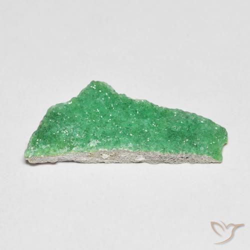 Druzy Variscite Gemstone in 22.9 x 10.5 mm Size for Sale, Druzy Variscite Stone in Yellowish Green Color