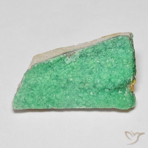 7.28ct Natural Light Basil Green Druzy Variscite, Fancy, Opaque