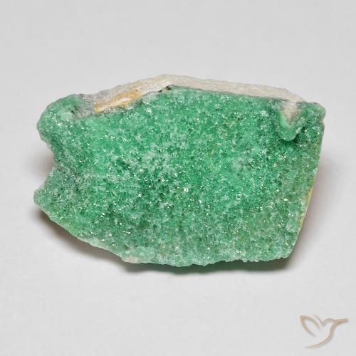 8.15ct Natural Clover Green Druzy Variscite, Fancy, Opaque