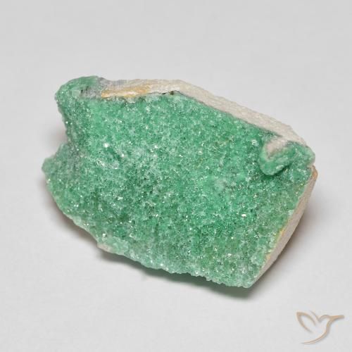 8.15 ct Green Druzy Variscite Stone, Natural Druzy Variscite in Fancy Crystal Cluster Shape for Sale