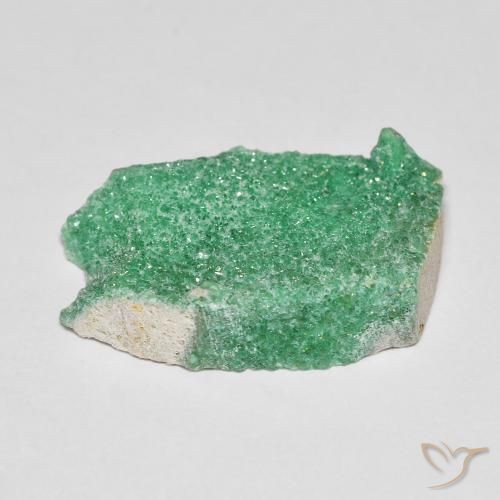 Druzy Variscite Gemstone in 20.3 x 13.8 mm Size for Sale, Druzy Variscite Stone in Clover Green Color