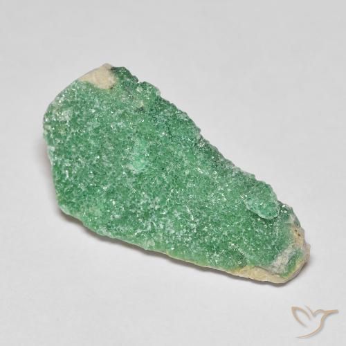 6.96 ct Green Druzy Variscite Stone, Natural Druzy Variscite in Fancy Crystal Cluster Shape for Sale