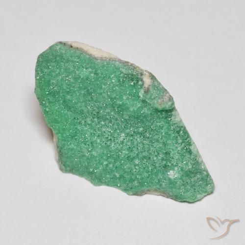 6.09 ct Green Druzy Variscite Stone, Natural Druzy Variscite in Fancy Crystal Cluster Shape for Sale