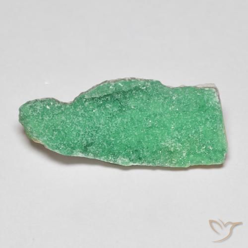 4.49 ct Green Druzy Variscite Stone, Natural Druzy Variscite in Fancy Crystal Cluster Shape for Sale