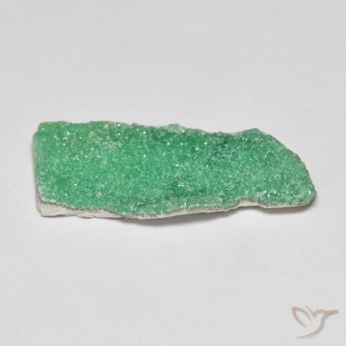 Druzy Variscite Gemstone in 23 x 9.7 mm Size for Sale, Druzy Variscite Stone in Shamrock Green Color