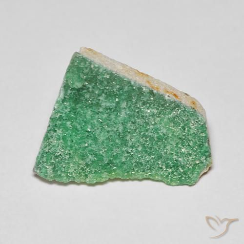 4.25 ct Green Druzy Variscite Gemstone, Druzy Variscite Gem in Fancy Crystal Cluster Shape for Sale.