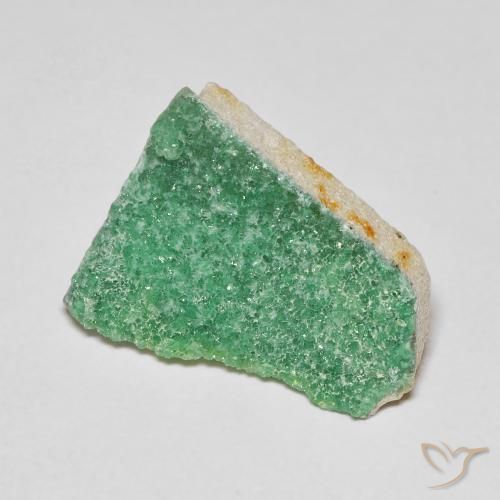 4.25 ct Green Druzy Variscite Stone, Natural Druzy Variscite in Fancy Crystal Cluster Shape for Sale