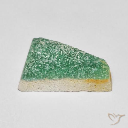 Druzy Variscite Gemstone in 16 x 12 mm (calibrated) Size for Sale, Druzy Variscite Stone in Medium Green Color