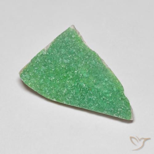 6.95ct Natural Medium Green Druzy Variscite, Fancy, Opaque
