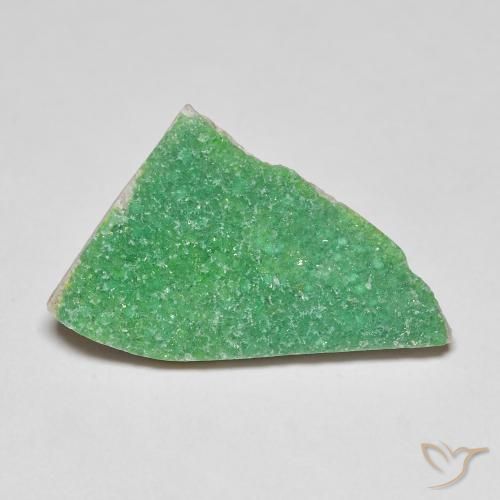 6.95 ct Green Druzy Variscite Stone, Natural Druzy Variscite in Fancy Crystal Cluster Shape for Sale