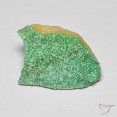 4.40ct Natural Shamrock Green Druzy Variscite, Fancy, Opaque