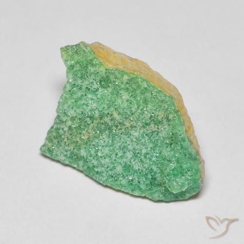 4.40 ct Green Druzy Variscite Stone, Natural Druzy Variscite in Fancy Crystal Cluster Shape for Sale