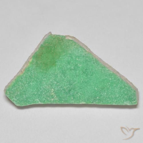 12.67 ct Green Druzy Variscite Stone, Natural Druzy Variscite in Fancy Crystal Cluster Shape for Sale