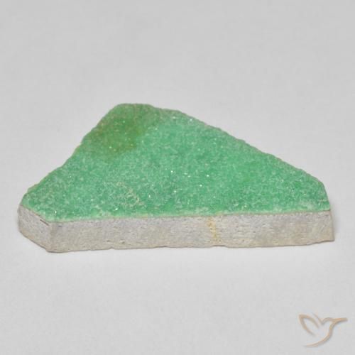 Druzy Variscite Gemstone in 27 x 14.2 mm Size for Sale, Druzy Variscite Stone in Light Shamrock Green Color