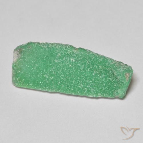 6.16 ct Green Druzy Variscite Stone, Natural Druzy Variscite in Fancy Crystal Cluster Shape for Sale