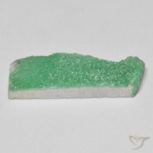 Druzy Variscite Gemstone in 24.1 x 9.1 mm Size for Sale, Druzy Variscite Stone in Pale Yellowish Green Color