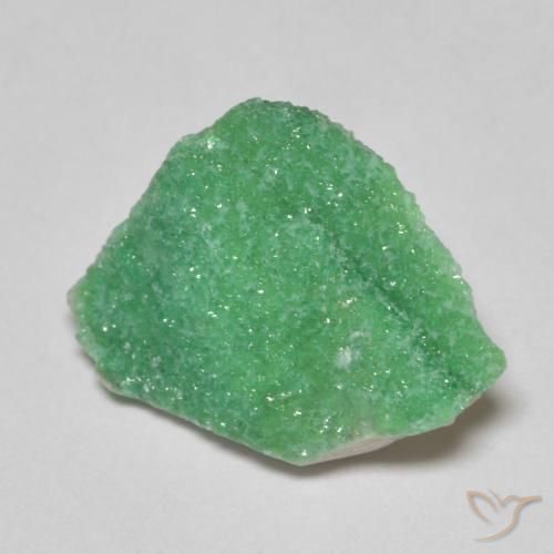 3.58 ct Green Druzy Variscite Stone, Natural Druzy Variscite in Fancy Crystal Cluster Shape for Sale