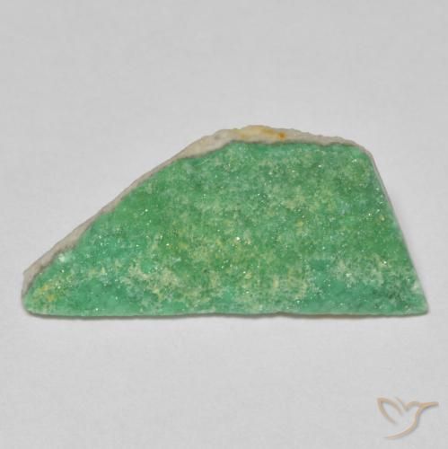 3.32 ct Green Druzy Variscite Stone, Natural Druzy Variscite in Fancy Crystal Cluster Shape for Sale