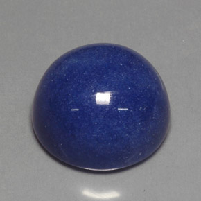 35.46 ct Blue Dumortierite Quartz Gemstone, Dumortierite Quartz Gem in Round Cabochon Shape for Sale.