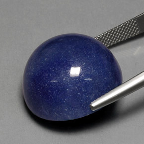 Dumortierite Quartz Gemstone in 19.8 mm Size for Sale, Dumortierite Quartz Stone in Violet Blue Color
