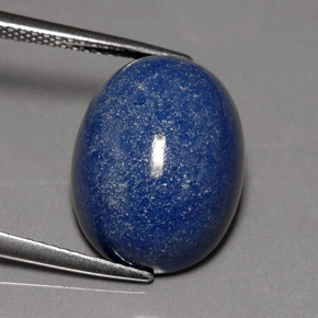 10.96 ct Blue Dumortierite Quartz Stone, Natural Dumortierite Quartz in Oval Cabochon Shape for Sale