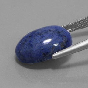 Dumortierite Quartz Gemstone in 18 x 13 mm (calibrated) Size for Sale, Dumortierite Quartz Stone in Blue Color