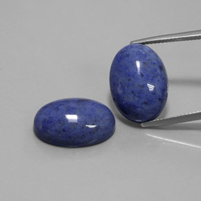 26.56 ct Blue Dumortierite Quartz Gemstone, Dumortierite Quartz Gem in Oval Cabochon Shape for Sale.