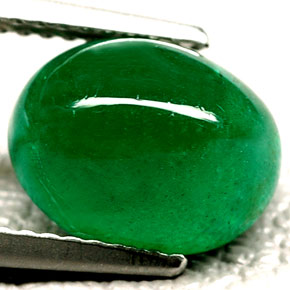 Emerald Gemstone in 10 x 8 mm (calibrated) Size for Sale, Emerald Stone in Green Color