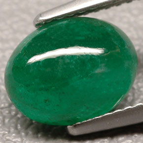 Emerald Gemstone in 10 x 8 mm (calibrated) Size for Sale, Emerald Stone in Green Color