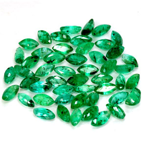 4.40 ct Green Emerald Gemstone, Emerald Gem in Marquise Facet Shape for Sale.