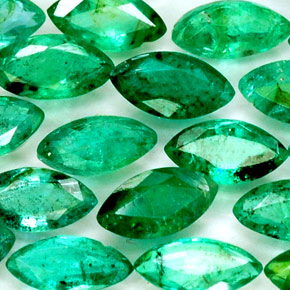 4.40 ct Green Emerald Stone, Natural Emerald in Marquise Facet Shape for Sale