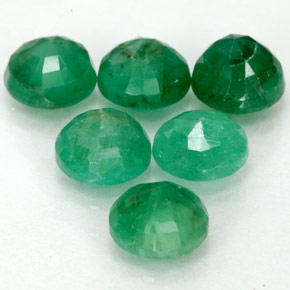 Emerald Gemstone in 6 mm (calibrated) Size for Sale, Emerald Stone in Green Color