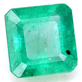 0.80 ct Green Emerald Stone, Natural Emerald in Octagon Facet Shape for Sale