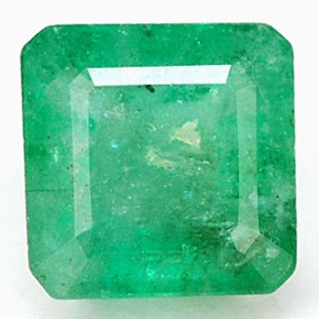 0.63 ct Green Emerald Gemstone, Emerald Gem in Octagon Facet Shape for Sale.