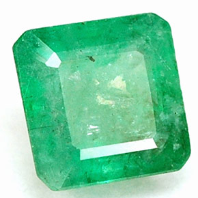 0.63 ct Green Emerald Stone, Natural Emerald in Octagon Facet Shape for Sale