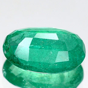Emerald Gemstone in 9.7 x 6.5 mm Size for Sale, Emerald Stone in Green Color