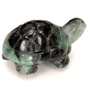 Emerald Gemstone in 19.3 x 11.9 mm Size for Sale, Emerald Stone in Black Green Color