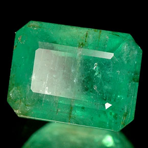 1.73 ct Green Emerald Stone, Natural Emerald in Octagon Facet Shape for Sale