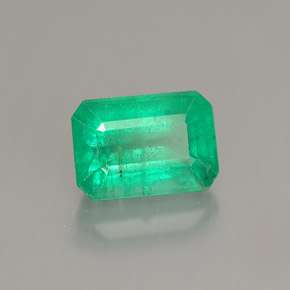 1.19 ct Green Emerald Stone, Natural Emerald in Octagon Facet Shape for Sale