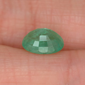 Emerald Gemstone in 8 x 6 mm (calibrated) Size for Sale, Emerald Stone in Green Color