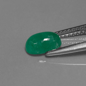 Emerald Gemstone in 7.4 x 4.6 mm Size for Sale, Emerald Stone in Green Color