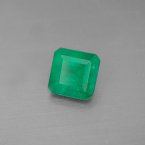 0.63 ct Green Emerald Stone, Natural Emerald in Octagon Facet Shape for Sale