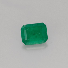 0.51 ct Green Emerald Stone, Natural Emerald in Octagon Facet Shape for Sale