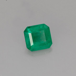 0.50 ct Green Emerald Gemstone, Emerald Gem in Octagon Facet Shape for Sale.
