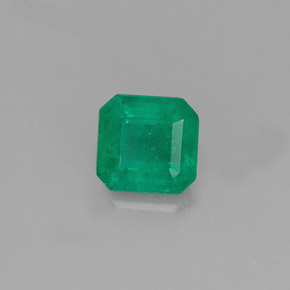 0.50 ct Green Emerald Stone, Natural Emerald in Octagon Facet Shape for Sale