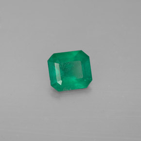 0.47 ct Green Emerald Stone, Natural Emerald in Octagon Facet Shape for Sale
